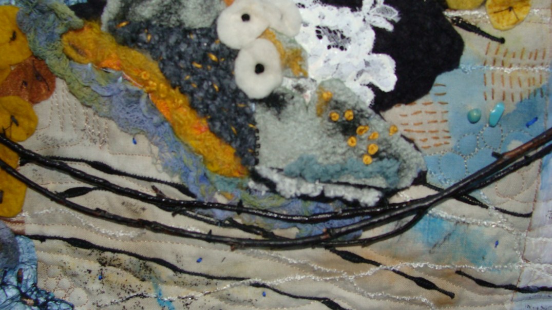 Lichen w branches detail